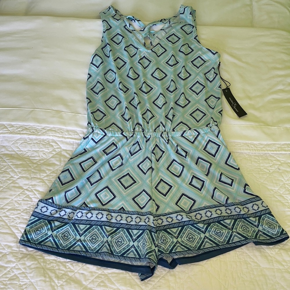 Market & Spruce Sleeveless Romper~Petite Medium~NWT